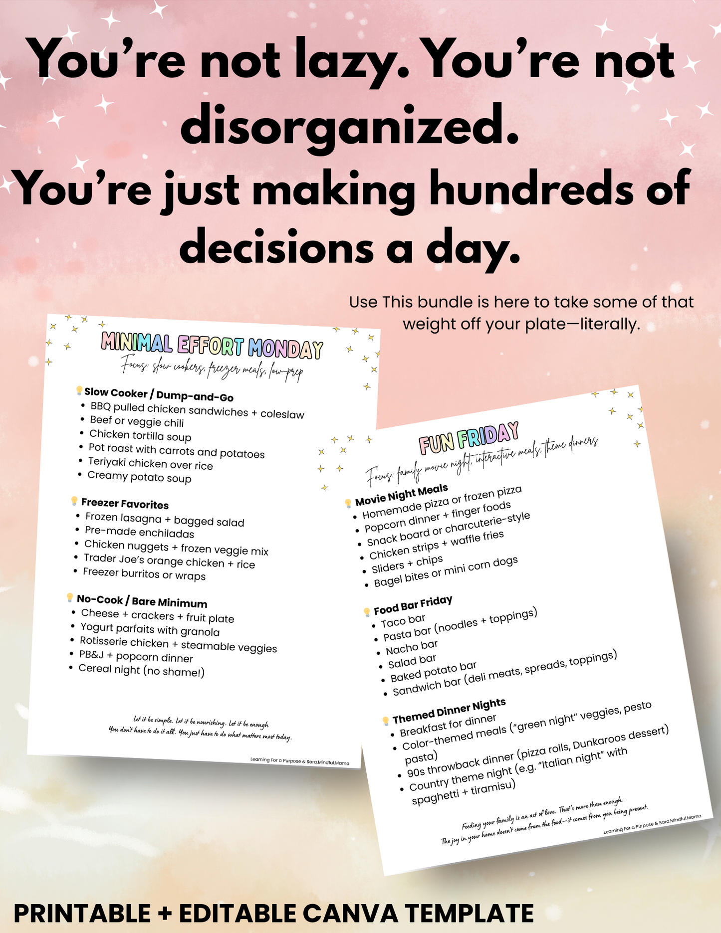 The Kind Mama Meal Planning System