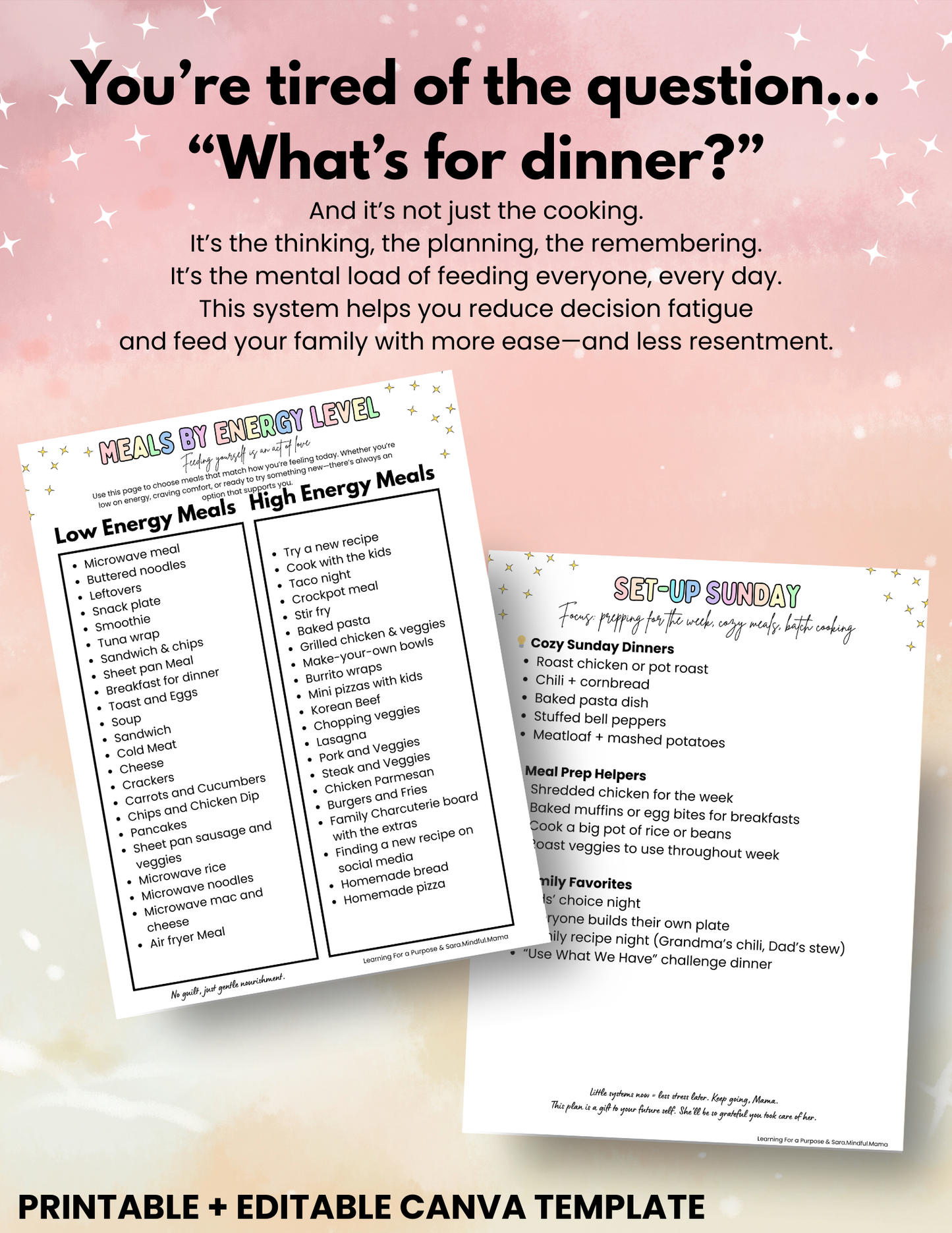 The Kind Mama Meal Planning System