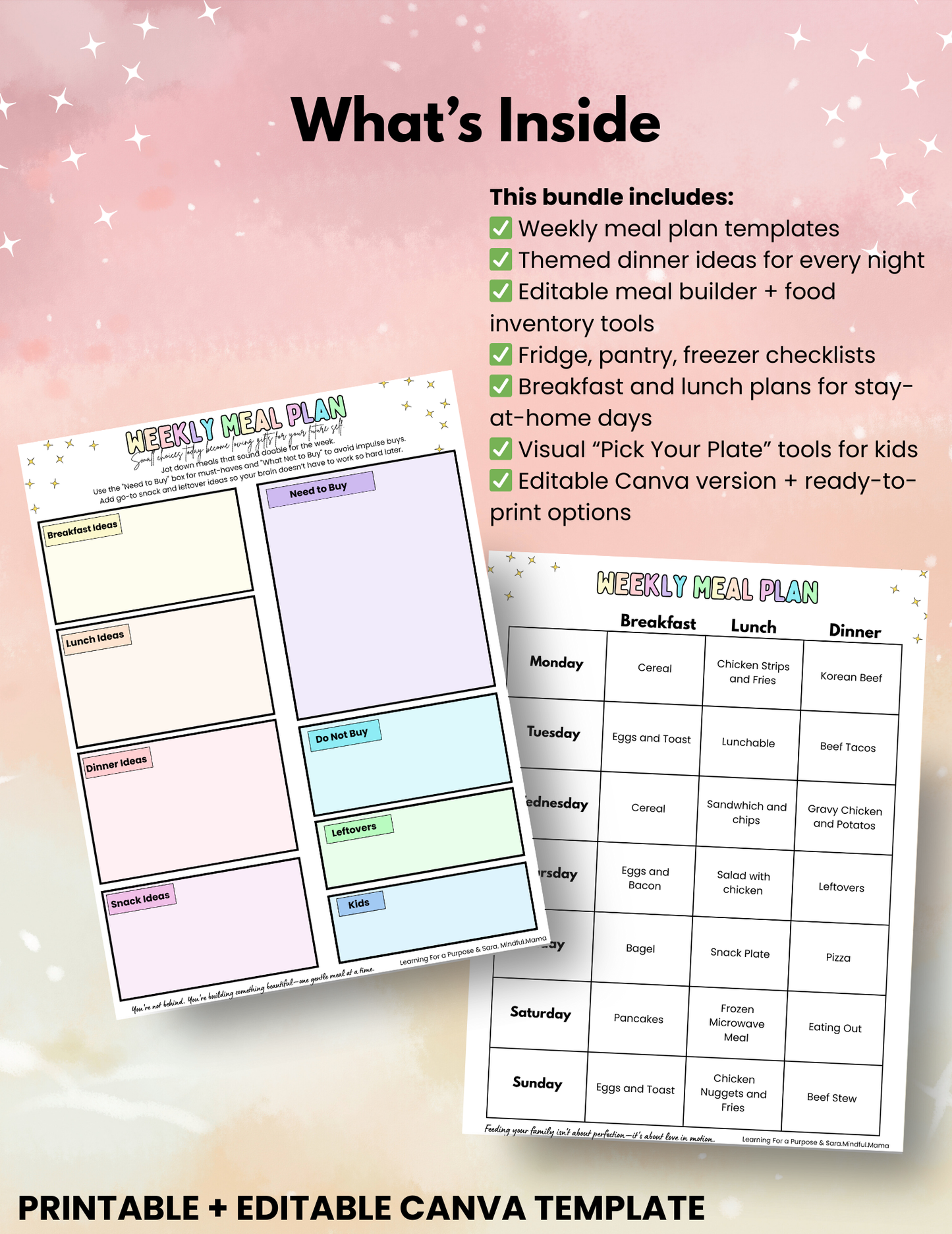 The Kind Mama Meal Planning System