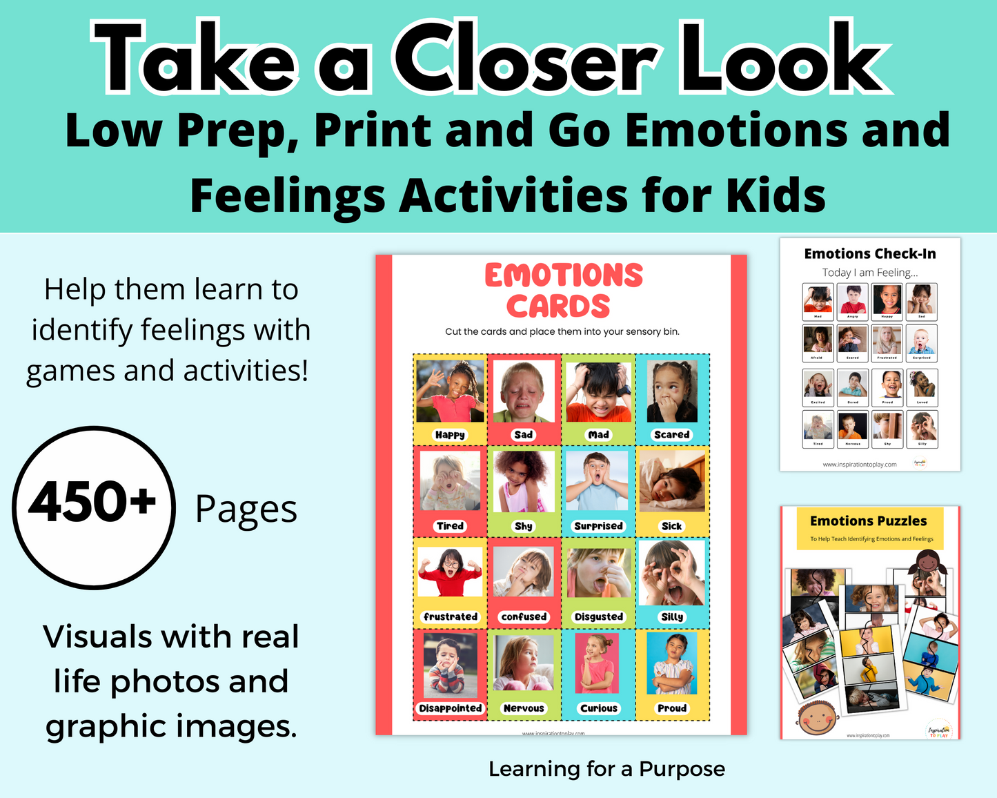 Emotions and Feelings Activities Bundle for Kids