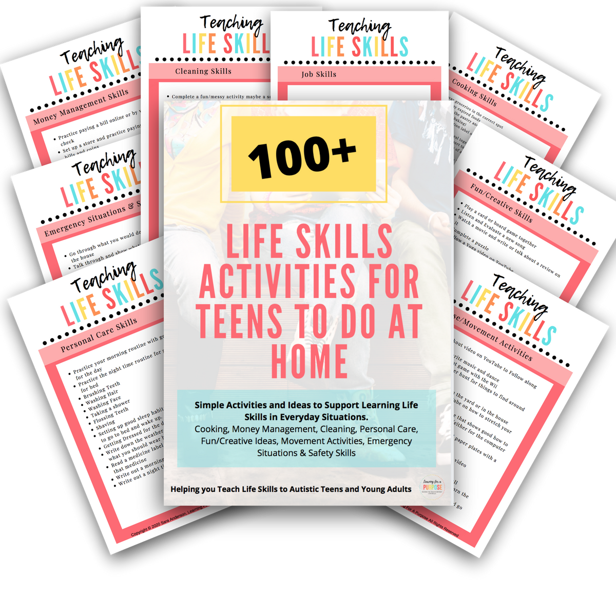 Functional Life Skills Printable Bundle Toolkit for Teens and Young Ad ...