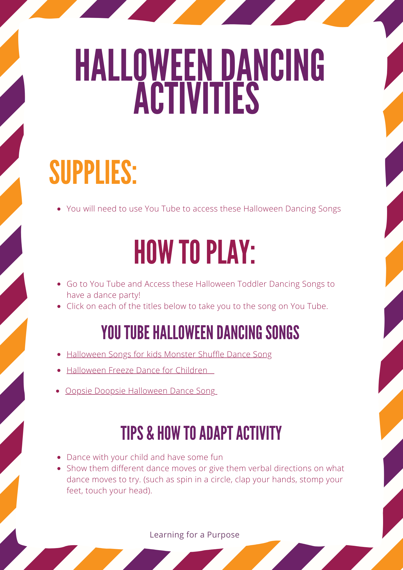 Halloween Play Activities for Toddlers and Preschoolers