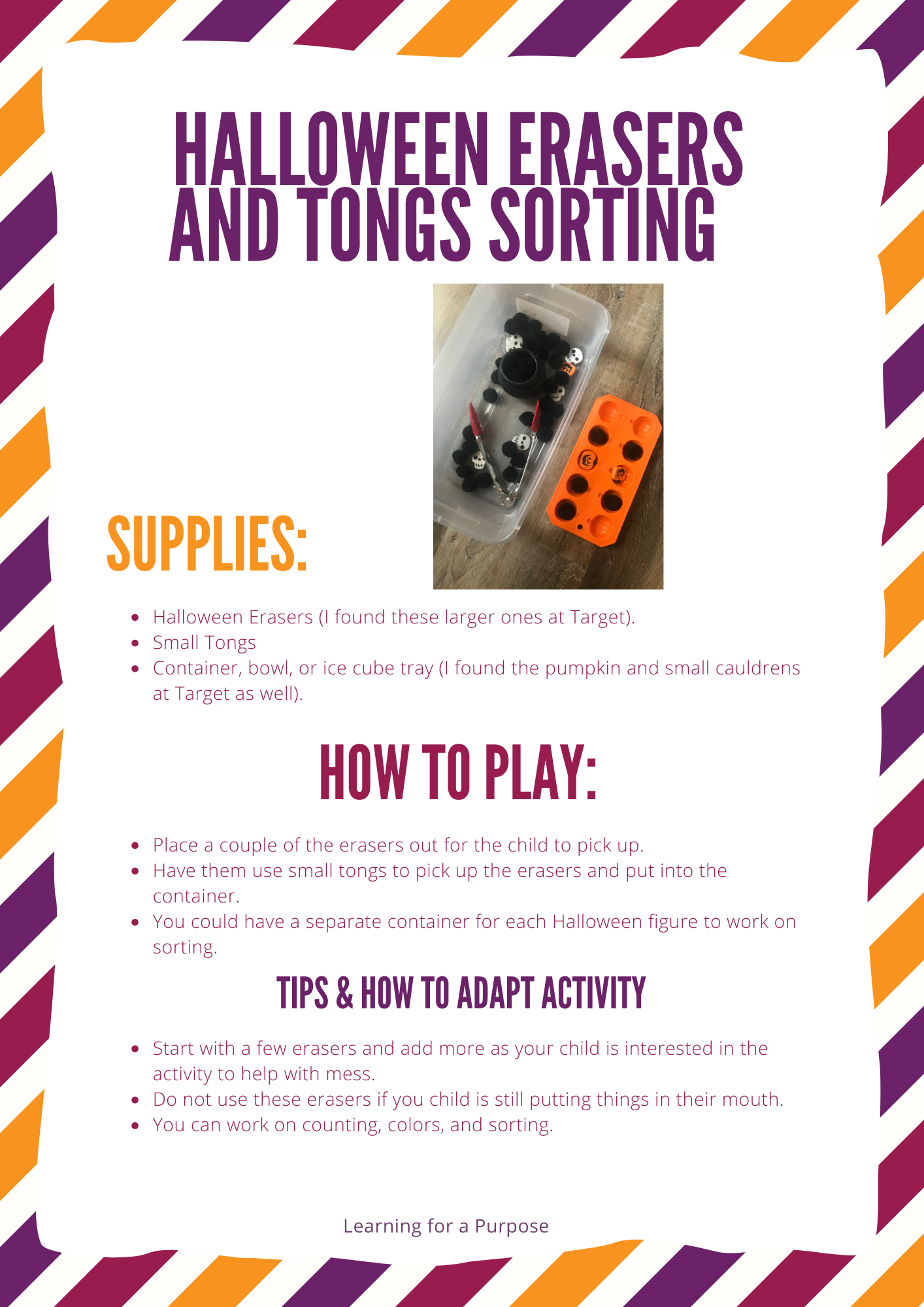 Halloween Play Activities for Toddlers and Preschoolers