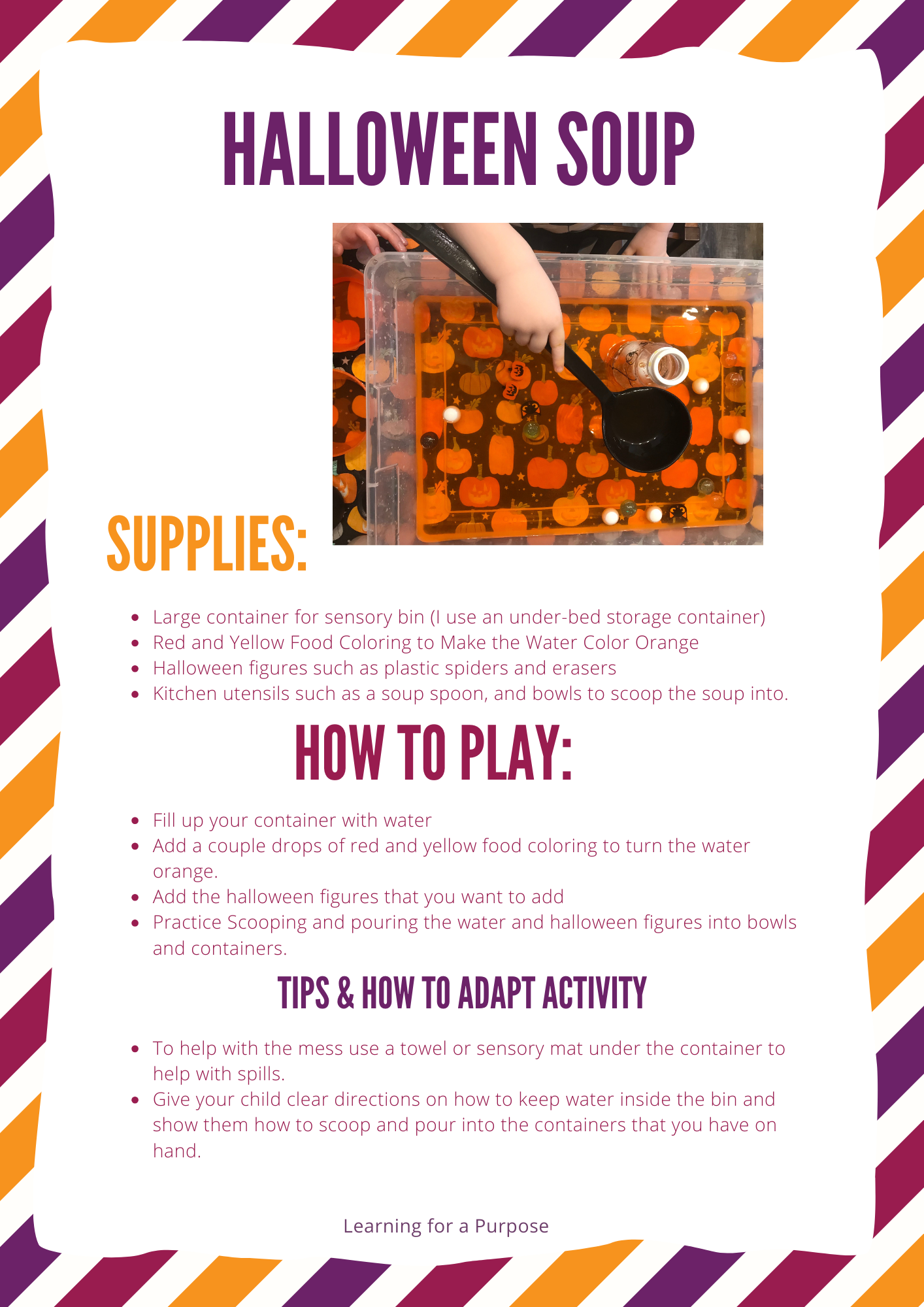 Halloween Play Activities for Toddlers and Preschoolers