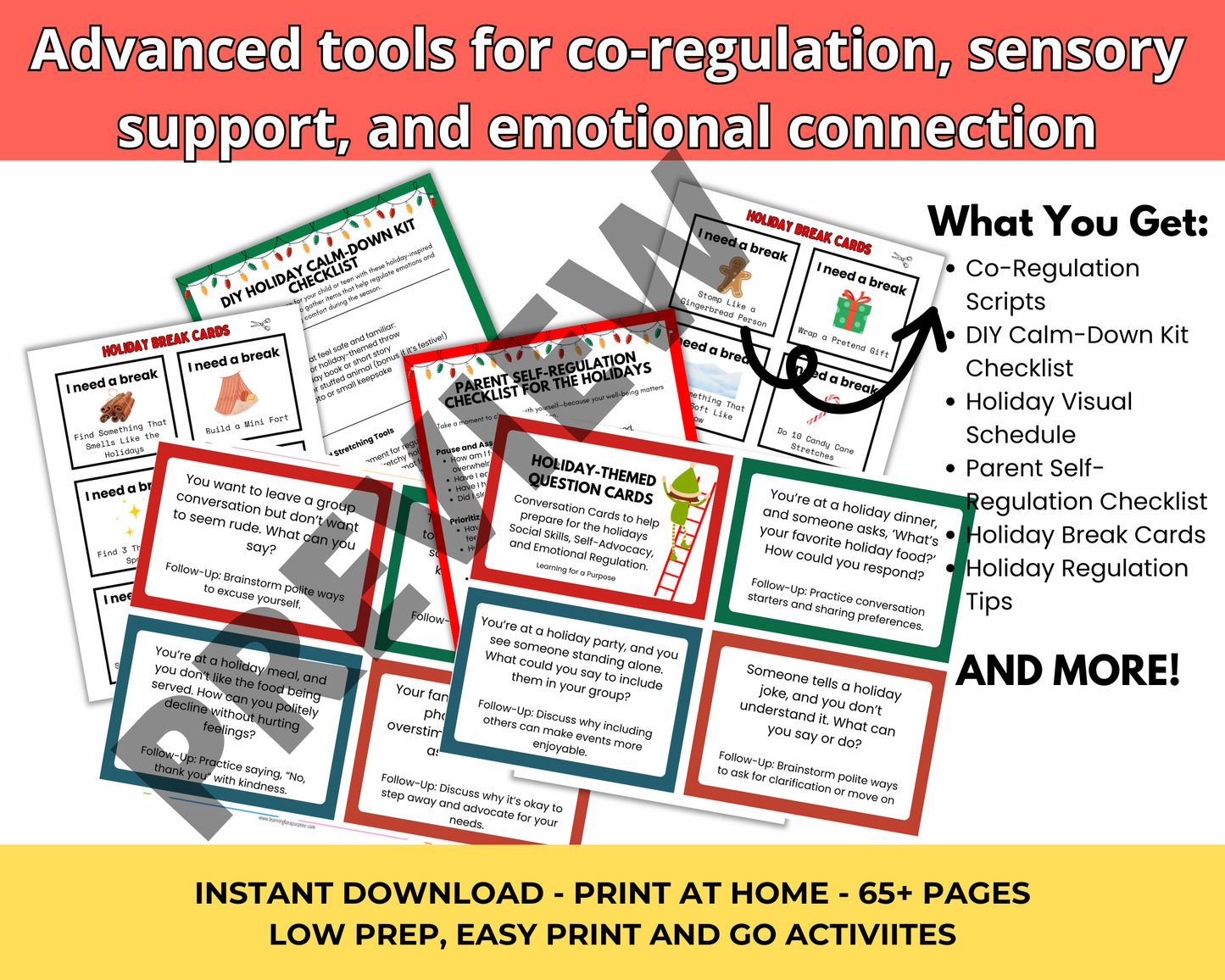 The Holiday Emotional Regulation Bundle