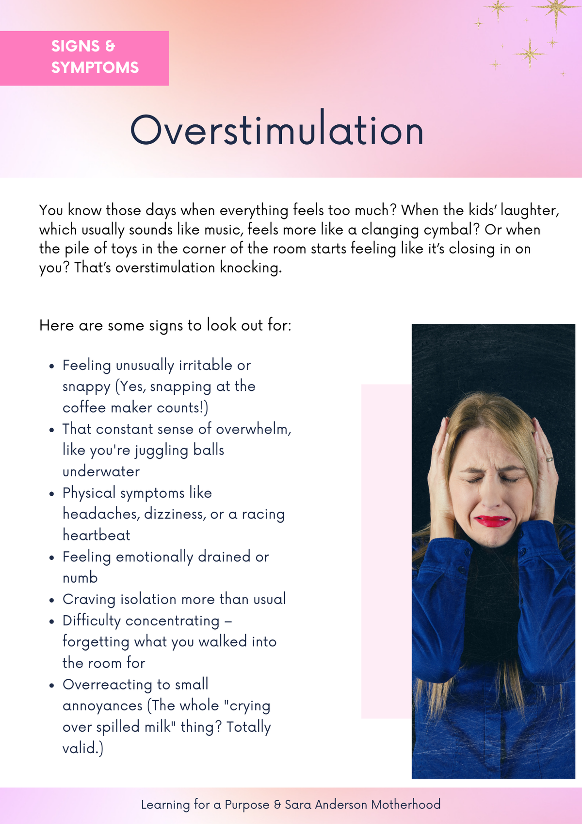 Overstimulating Patterns Ultimate Overstimulated Mom Toolkit – Learning For a Purpose