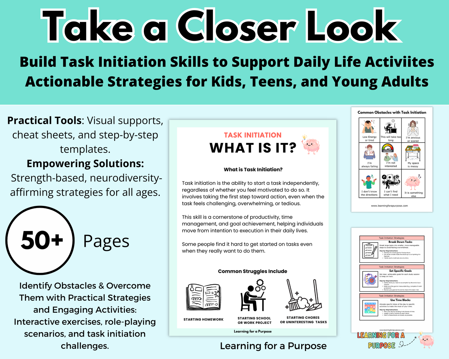 Task Initiation Workbook to Support Daily Life Skills