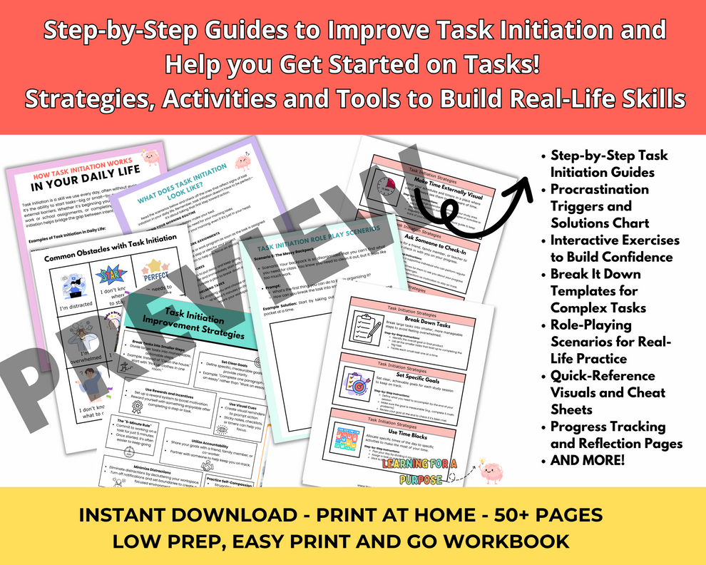 Task Initiation Workbook to Support Daily Life Skills – Learning For a ...