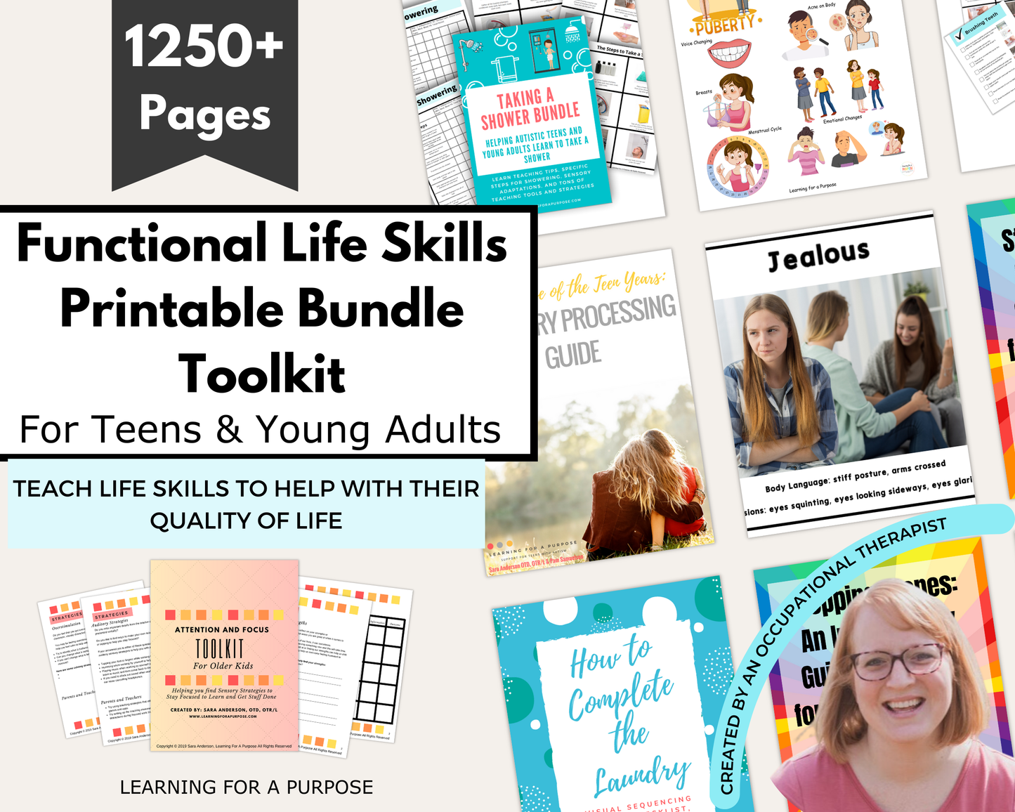 Functional Life Skills Printable Bundle Toolkit for Teens and Young Adults