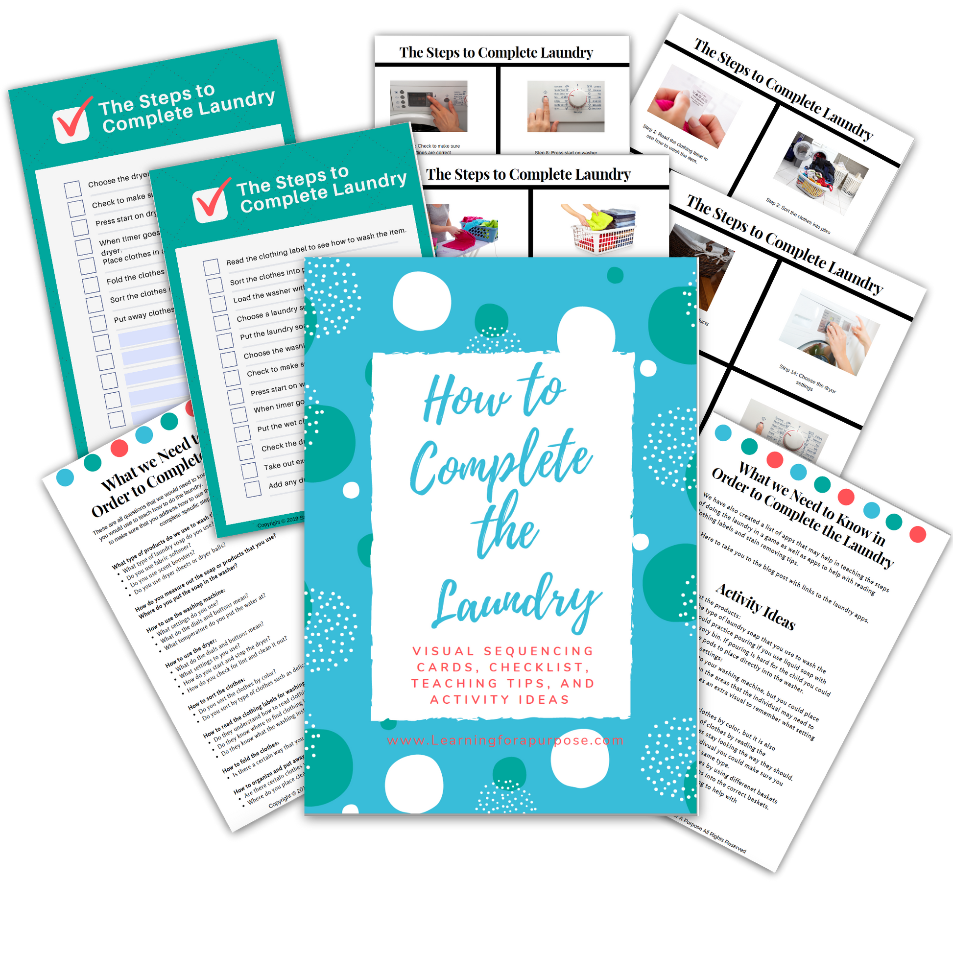 How to Complete the Laundry Printable Display Image