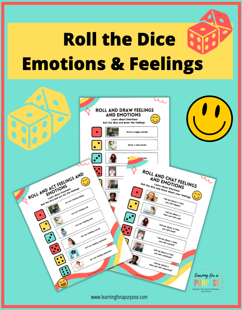 Roll the dice emotions activity