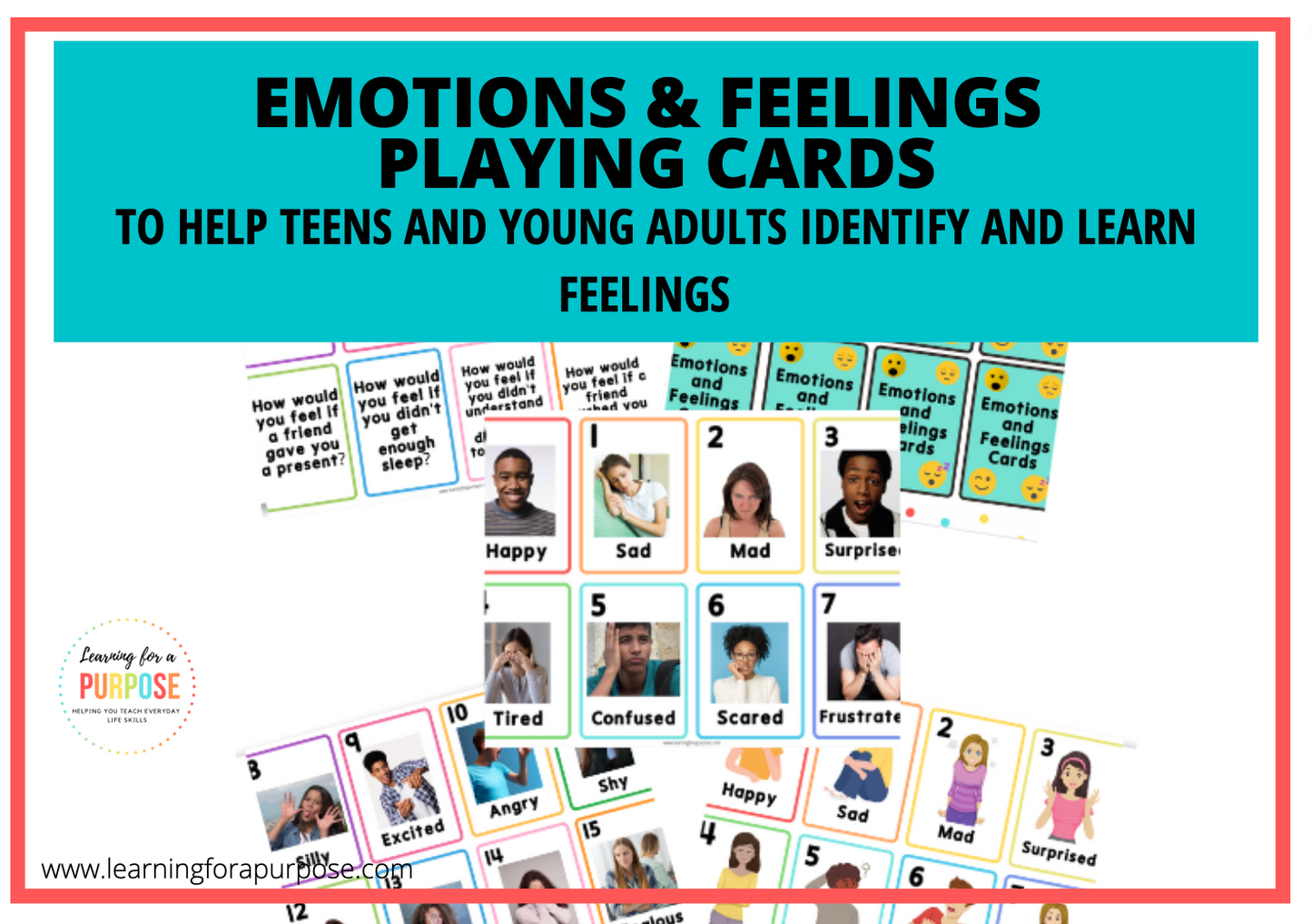 Emotions and Feelings Activity Bundle for Teens and Young Adults